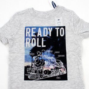 Graphic Crew-Neck Tee for Toddler Boys  White